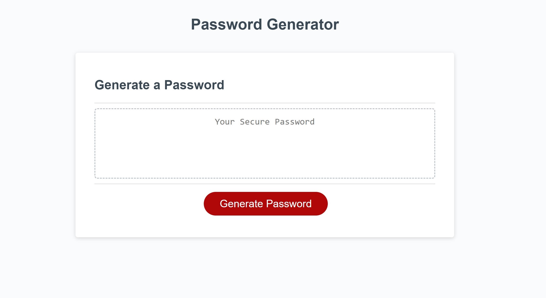 password-generator screenshot