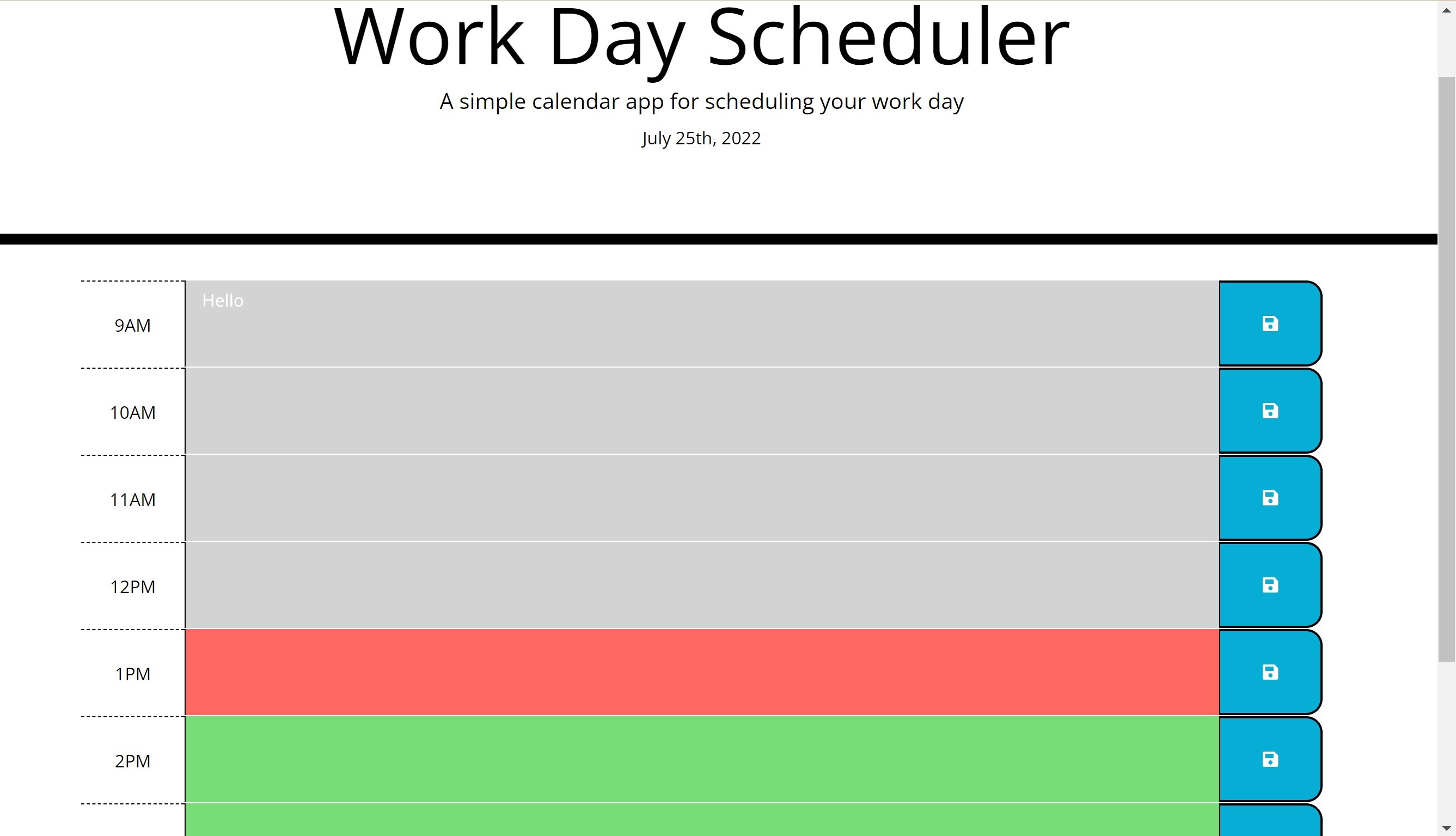 workday-scheduler screenshot